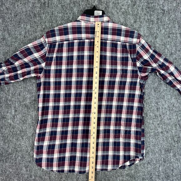 OLD NAVY SHIRT MENS XL FLANNEL VINTAGE RETRO LONG-SLEEVE BUTTON-FRONT EASY-CARE - Picture 11 of 13
